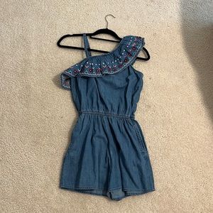 Denim Romper- WITH TAG- Abercrombie Kids
